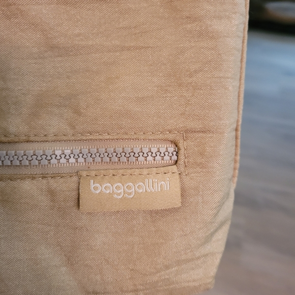 Tan/Champagne Gold Baggallini Crossbody - Picture 2 of 6